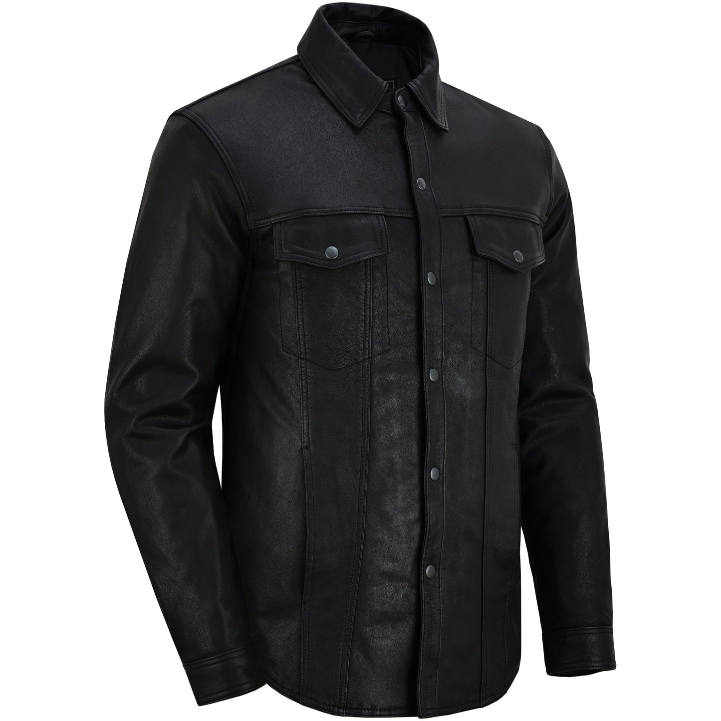 DS770 Men's Premium Lightweight Leather Shirt