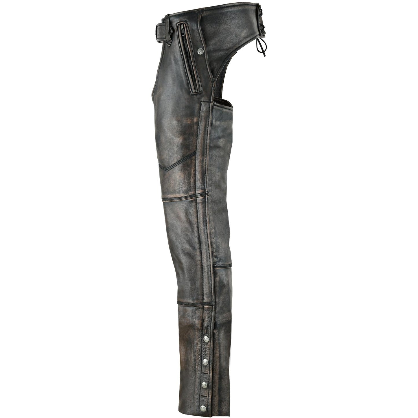 DS438 Unisex Four Pockets Insulated Chaps with Stretchable Inner Thigh