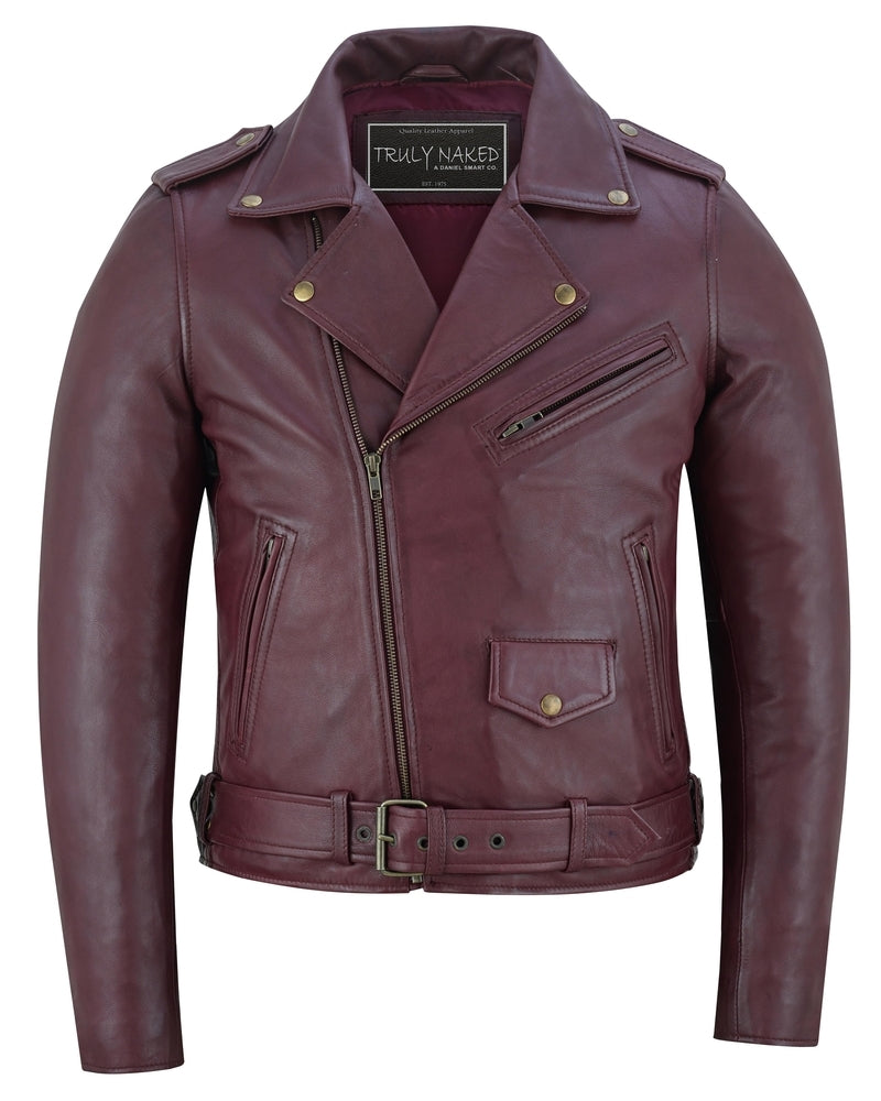 Rose Glow Women's Oxblood Fashion Leather Jacket