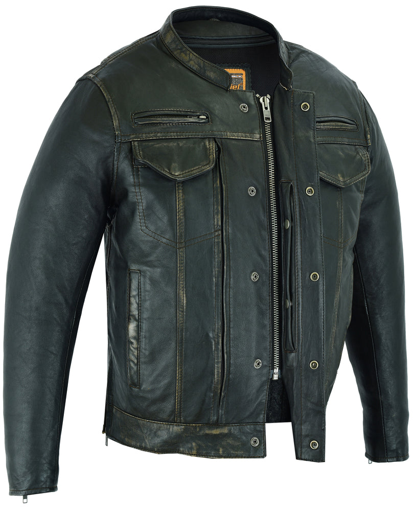 DS790 Men's Modern Utility Style Jacket in Lightweight Drum Dyed Dist