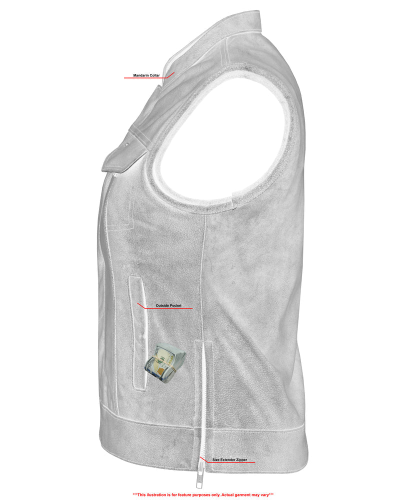 DS229  Women's Premium Single Back Panel Concealment Vest - GRAY