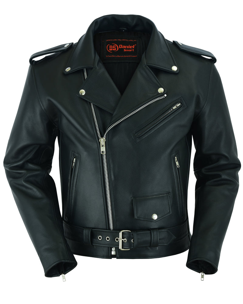 DS761 Motorcycle Armored Classic Biker Leather Jacket